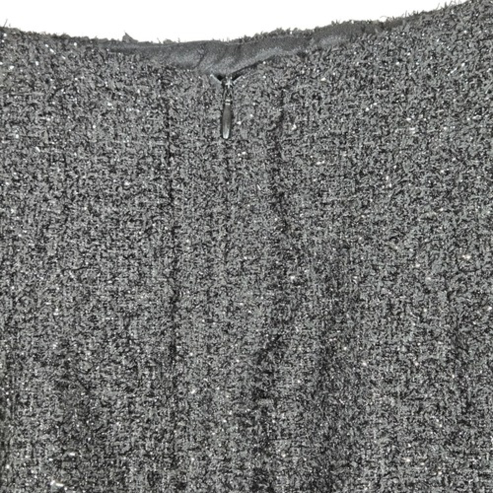 Tuckernuck Pomander Place Medium Laurelle Tweed Midi Skirt NWT Black Shimmer - Picture 7 of 11